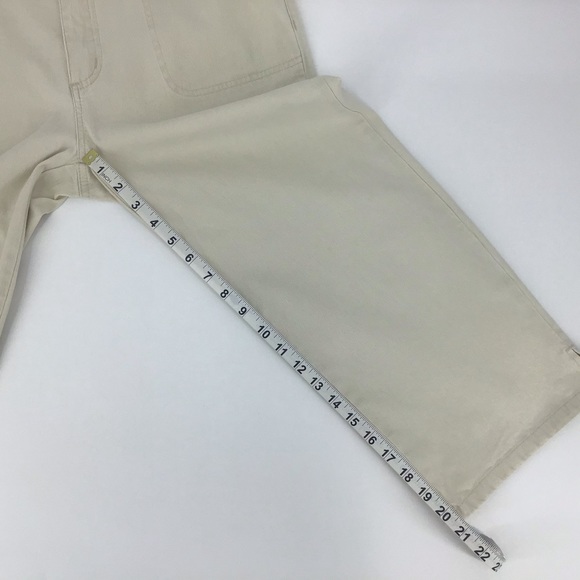 Y2 blu authentic Cream Ribbed Capri Pants, 11 - Picture 13 of 16